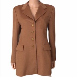 ESCADA angora cashmere new wool blazer tan color